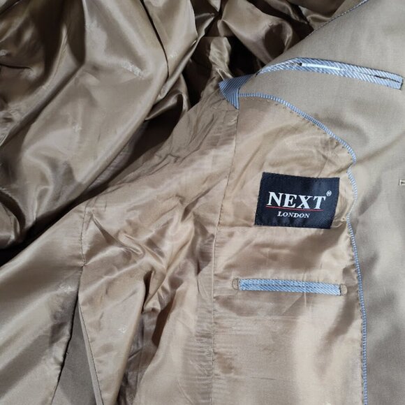 Next London Men's Suit Jacket and Pants Jacket 48" Pant 32" Brown - Western - Picture 13 of 14